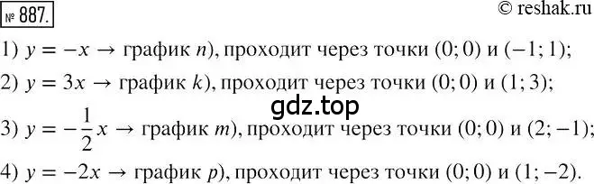 Решение 2. номер 887 (страница 171) гдз по алгебре 7 класс Мерзляк, Полонский, учебник