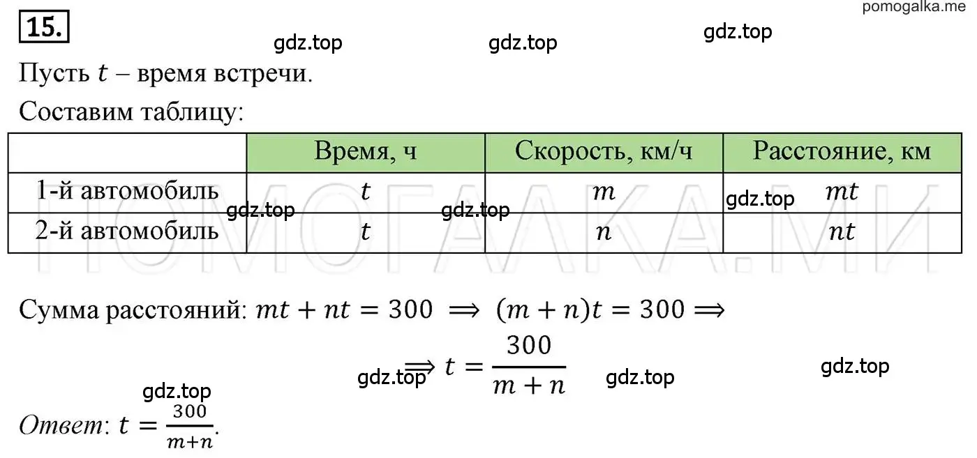Решение 3. номер 15 (страница 9) гдз по алгебре 7 класс Мерзляк, Полонский, учебник