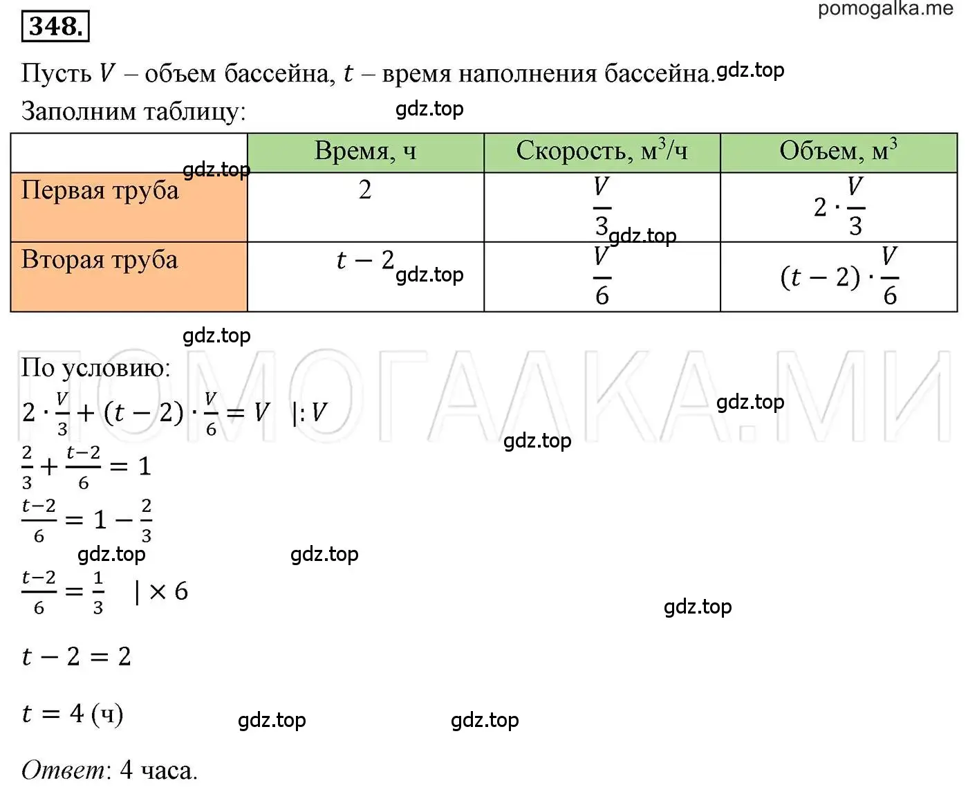 Решение 3. номер 348 (страница 66) гдз по алгебре 7 класс Мерзляк, Полонский, учебник