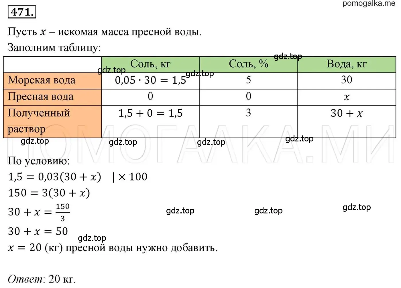 Решение 3. номер 471 (страница 86) гдз по алгебре 7 класс Мерзляк, Полонский, учебник