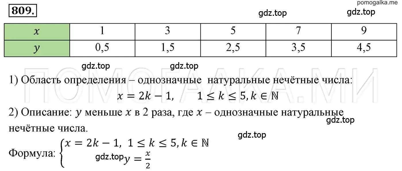 Решение 3. номер 809 (страница 151) гдз по алгебре 7 класс Мерзляк, Полонский, учебник