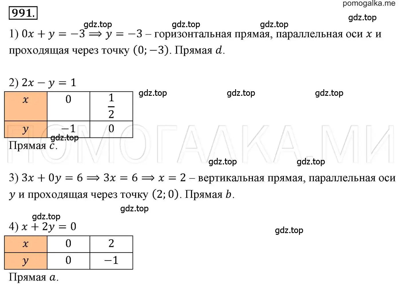 Решение 3. номер 991 (страница 193) гдз по алгебре 7 класс Мерзляк, Полонский, учебник