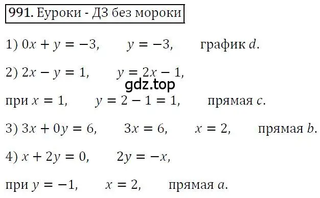 Решение 4. номер 991 (страница 193) гдз по алгебре 7 класс Мерзляк, Полонский, учебник