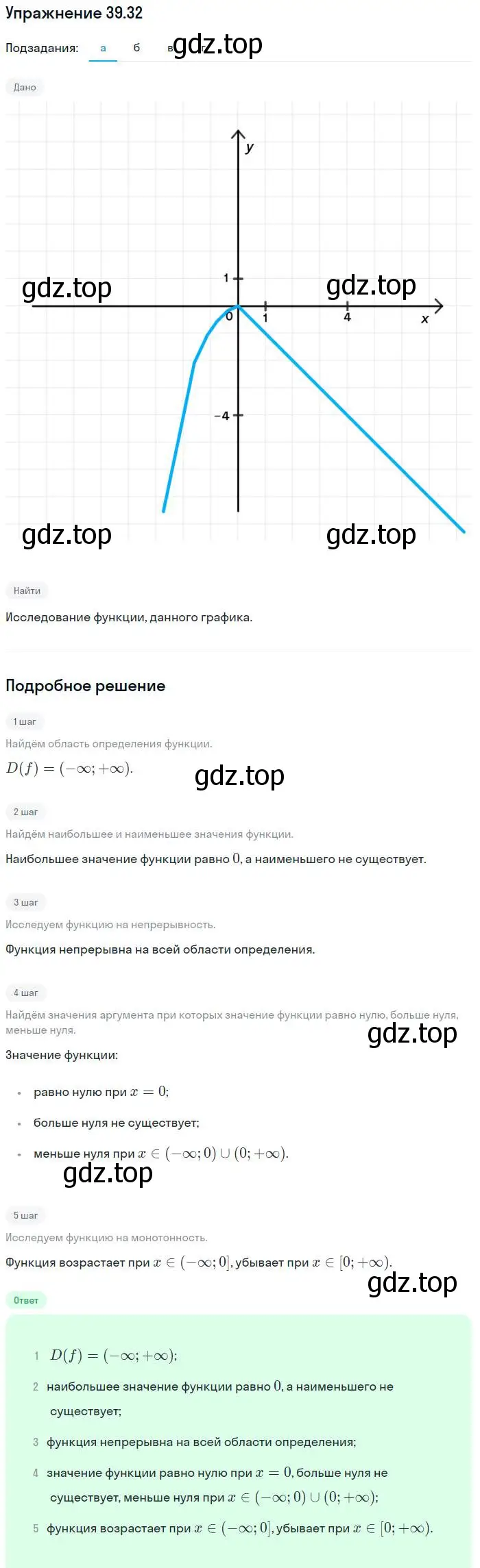 Решение номер 39.32 (страница 177) гдз по алгебре 7 класс Мордкович, задачник 2 часть