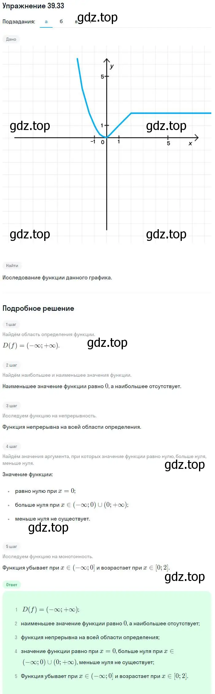 Решение номер 39.33 (страница 177) гдз по алгебре 7 класс Мордкович, задачник 2 часть