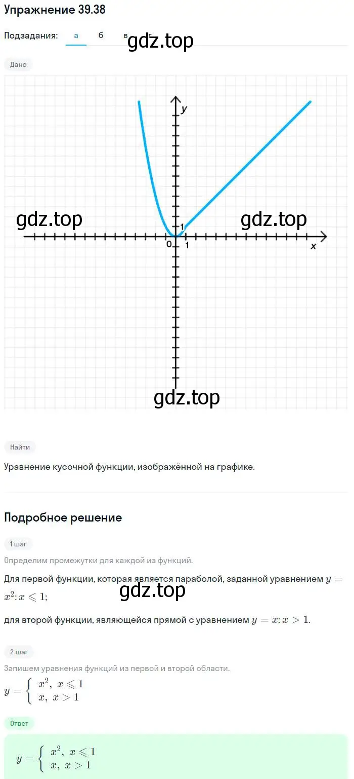 Решение номер 39.38 (страница 180) гдз по алгебре 7 класс Мордкович, задачник 2 часть