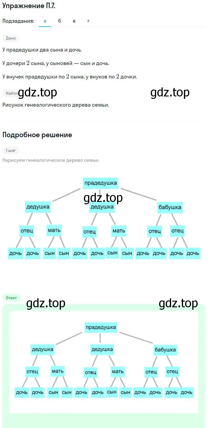 Решение номер 7 (страница 209) гдз по алгебре 7 класс Мордкович, задачник 2 часть