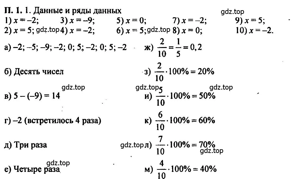 Решение 2. номер 1 (страница 207) гдз по алгебре 7 класс Мордкович, задачник 2 часть