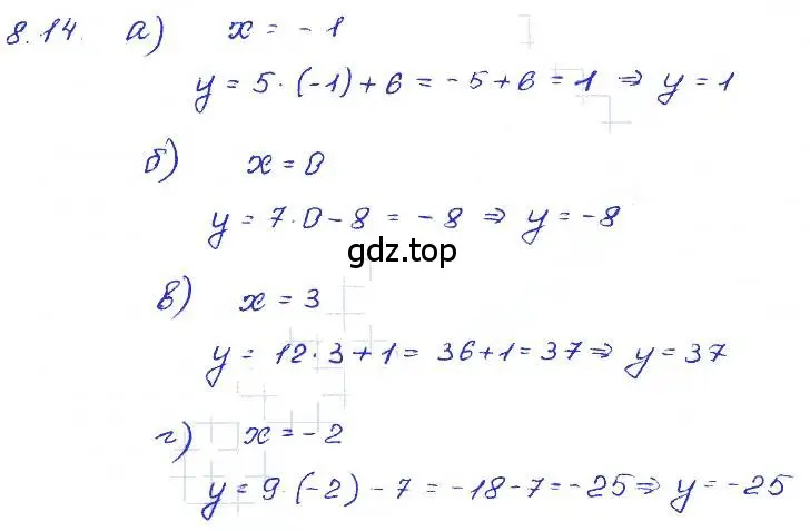 Решение 4. номер 8.14 (страница 46) гдз по алгебре 7 класс Мордкович, задачник 2 часть