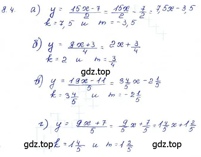 Решение 4. номер 8.4 (страница 45) гдз по алгебре 7 класс Мордкович, задачник 2 часть