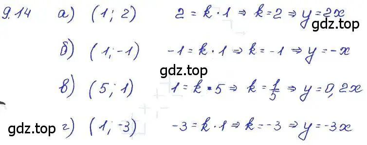 Решение 4. номер 9.14 (страница 54) гдз по алгебре 7 класс Мордкович, задачник 2 часть