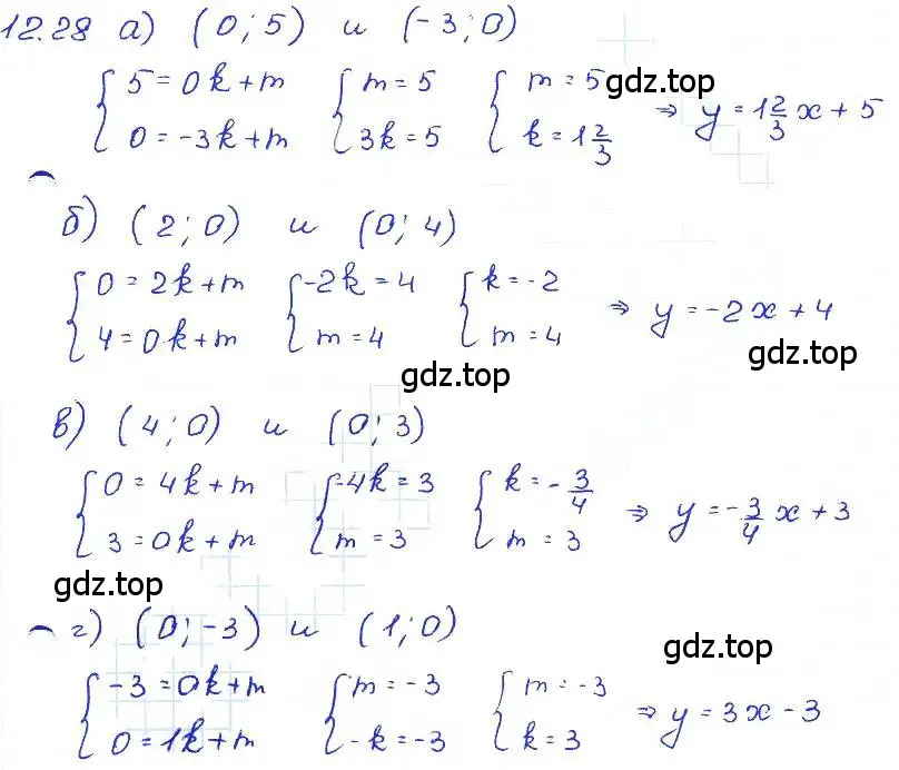 Решение 4. номер 12.28 (страница 70) гдз по алгебре 7 класс Мордкович, задачник 2 часть
