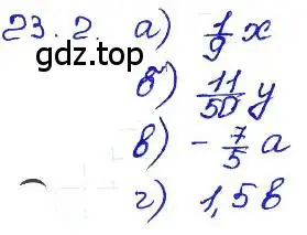 Решение 4. номер 23.2 (страница 110) гдз по алгебре 7 класс Мордкович, задачник 2 часть