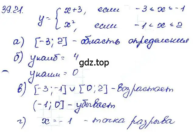 Решение 4. номер 39.21 (страница 174) гдз по алгебре 7 класс Мордкович, задачник 2 часть