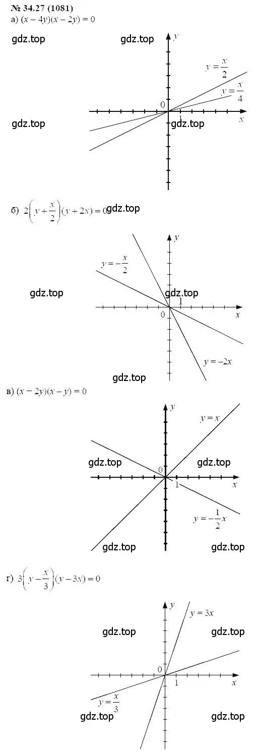 Решение 5. номер 34.27 (страница 151) гдз по алгебре 7 класс Мордкович, задачник 2 часть