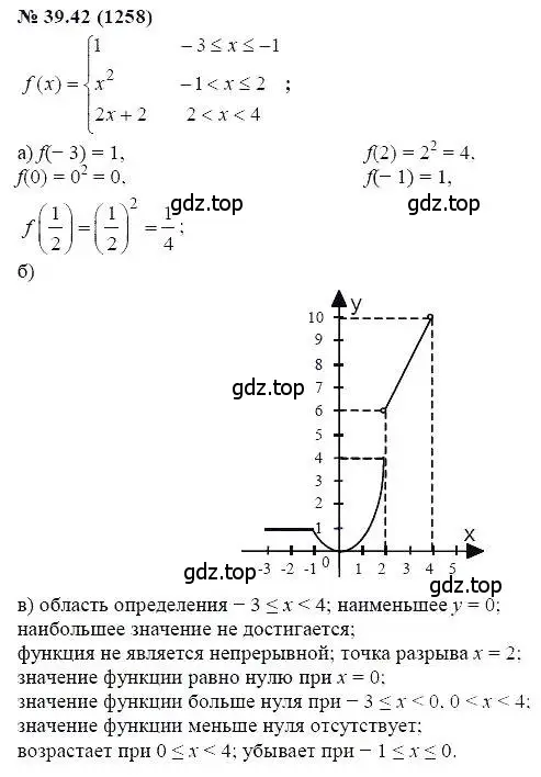 Решение 5. номер 39.42 (страница 181) гдз по алгебре 7 класс Мордкович, задачник 2 часть