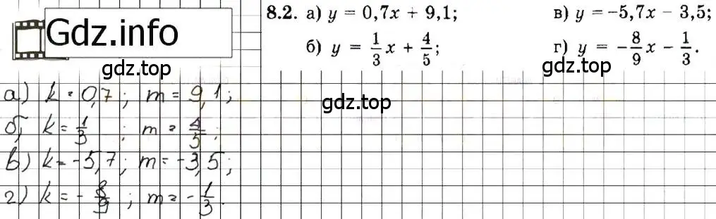 Решение 7. номер 8.2 (страница 44) гдз по алгебре 7 класс Мордкович, задачник 2 часть