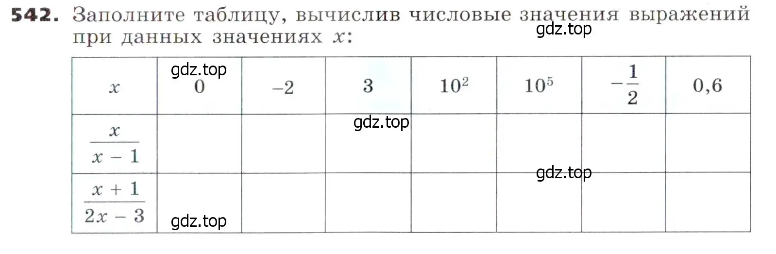 Условие номер 542 (страница 141) гдз по алгебре 7 класс Никольский, Потапов, учебник