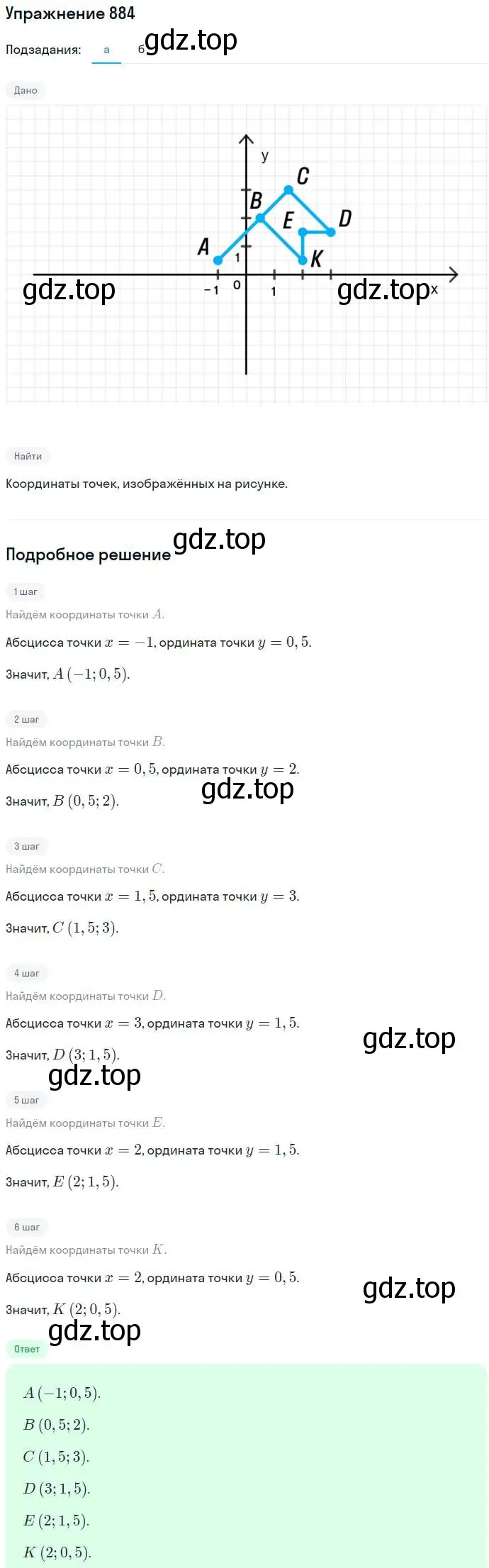 Решение номер 884 (страница 239) гдз по алгебре 7 класс Никольский, Потапов, учебник