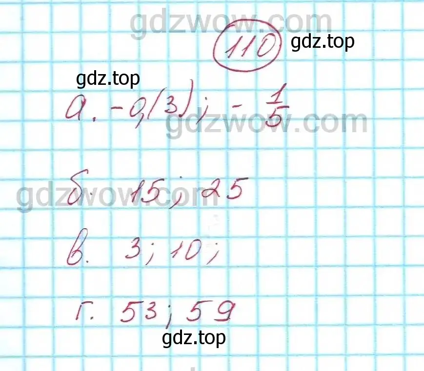 Решение 5. номер 110 (страница 30) гдз по алгебре 7 класс Никольский, Потапов, учебник