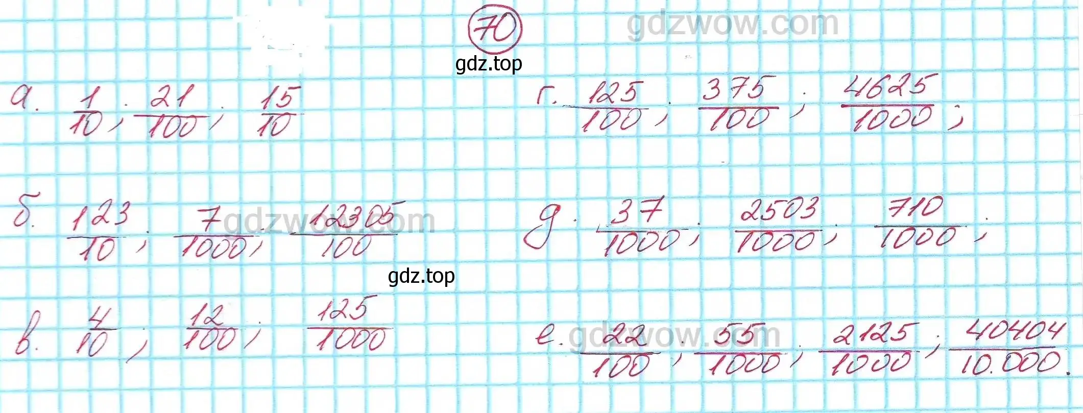 Решение 5. номер 70 (страница 17) гдз по алгебре 7 класс Никольский, Потапов, учебник