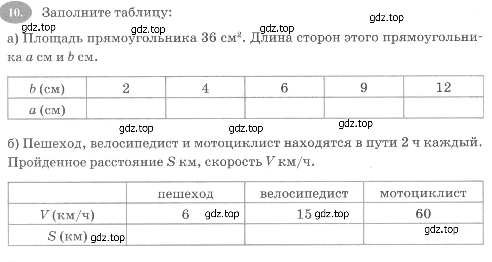 Условие номер 10 (страница 7) гдз по алгебре 7 класс Ключникова, Комиссарова, рабочая тетрадь