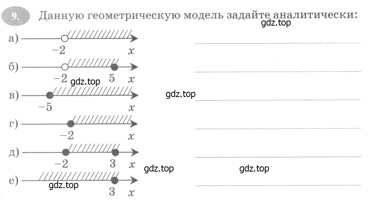 Условие номер 9 (страница 17) гдз по алгебре 7 класс Ключникова, Комиссарова, рабочая тетрадь