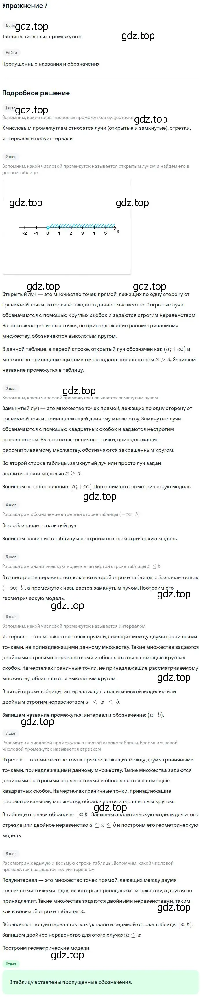 Решение номер 7 (страница 16) гдз по алгебре 7 класс Ключникова, Комиссарова, рабочая тетрадь