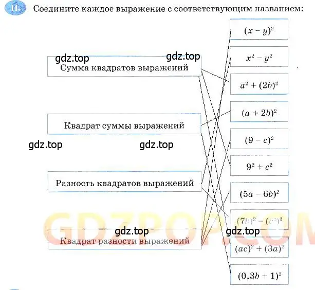 Решение 3. номер 11 (страница 101) гдз по алгебре 7 класс Ключникова, Комиссарова, рабочая тетрадь