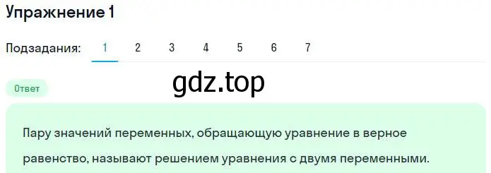 Решение номер 1 (страница 28) гдз по алгебре 7 класс Мерзляк, Полонский, рабочая тетрадь 2 часть