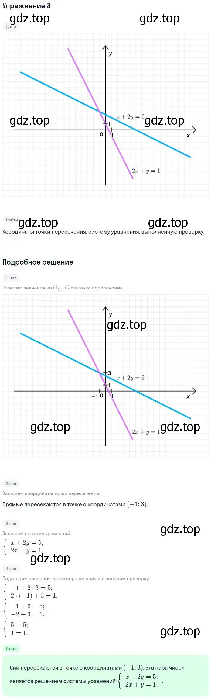 Решение номер 3 (страница 45) гдз по алгебре 7 класс Мерзляк, Полонский, рабочая тетрадь 2 часть