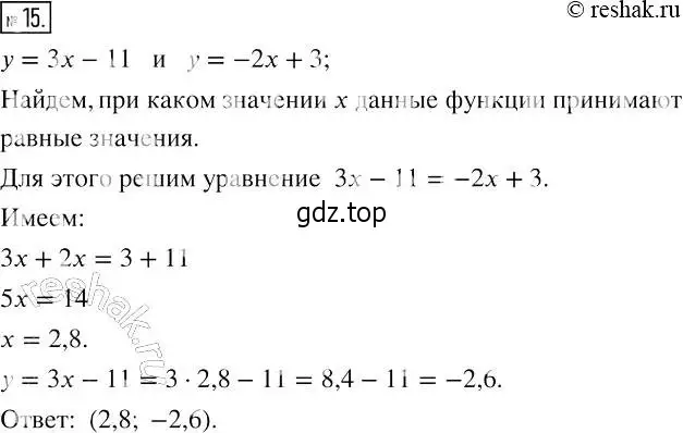 Решение 4. номер 15 (страница 24) гдз по алгебре 7 класс Мерзляк, Полонский, рабочая тетрадь 2 часть