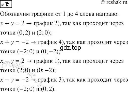 Решение 4. номер 15 (страница 41) гдз по алгебре 7 класс Мерзляк, Полонский, рабочая тетрадь 2 часть