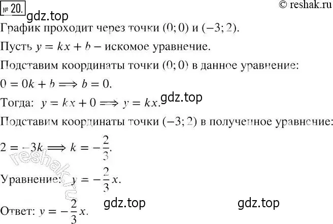 Решение 4. номер 20 (страница 43) гдз по алгебре 7 класс Мерзляк, Полонский, рабочая тетрадь 2 часть