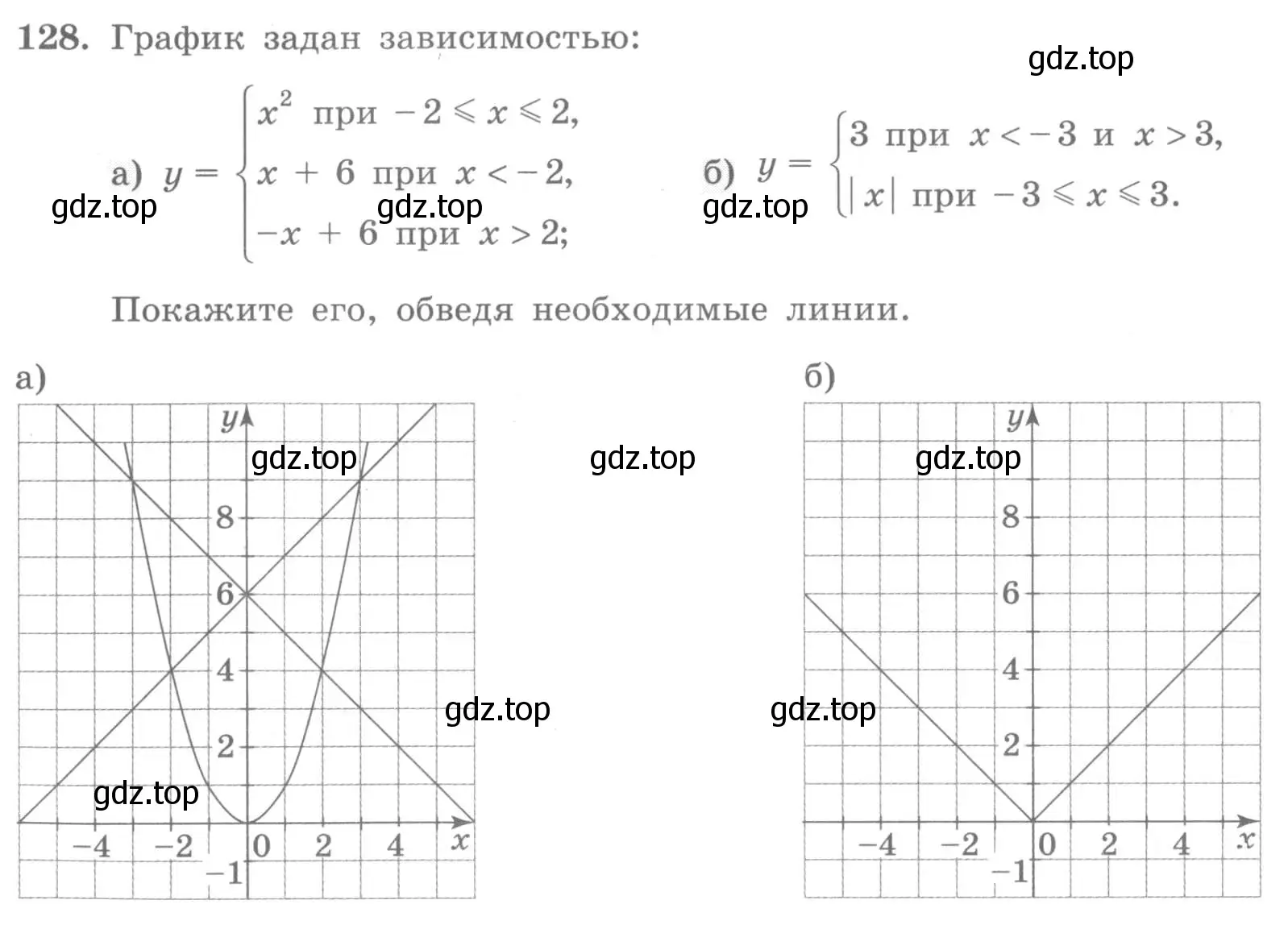 Условие номер 128 (страница 64) гдз по алгебре 7 класс Минаева, Рослова, рабочая тетрадь