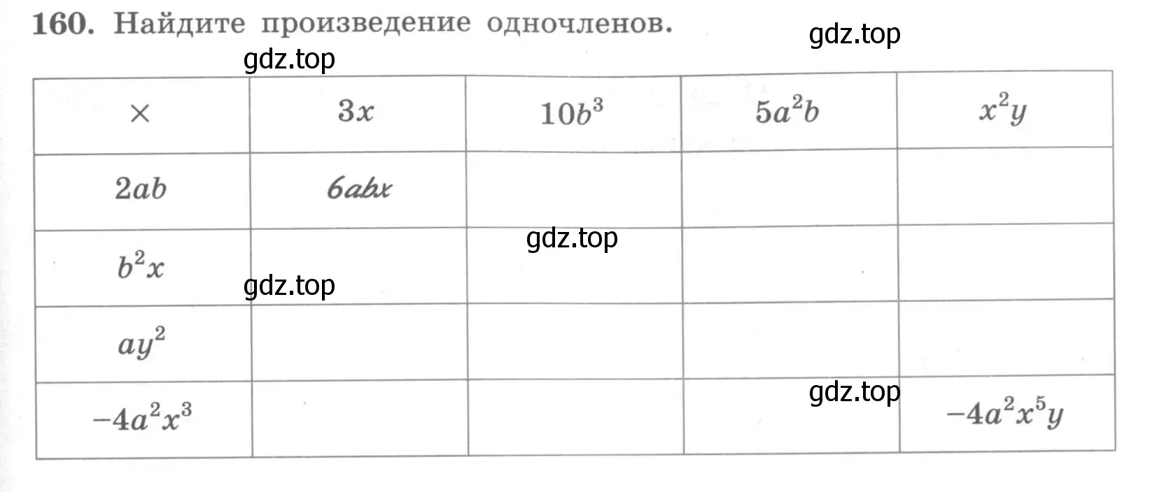 Условие номер 160 (страница 75) гдз по алгебре 7 класс Минаева, Рослова, рабочая тетрадь