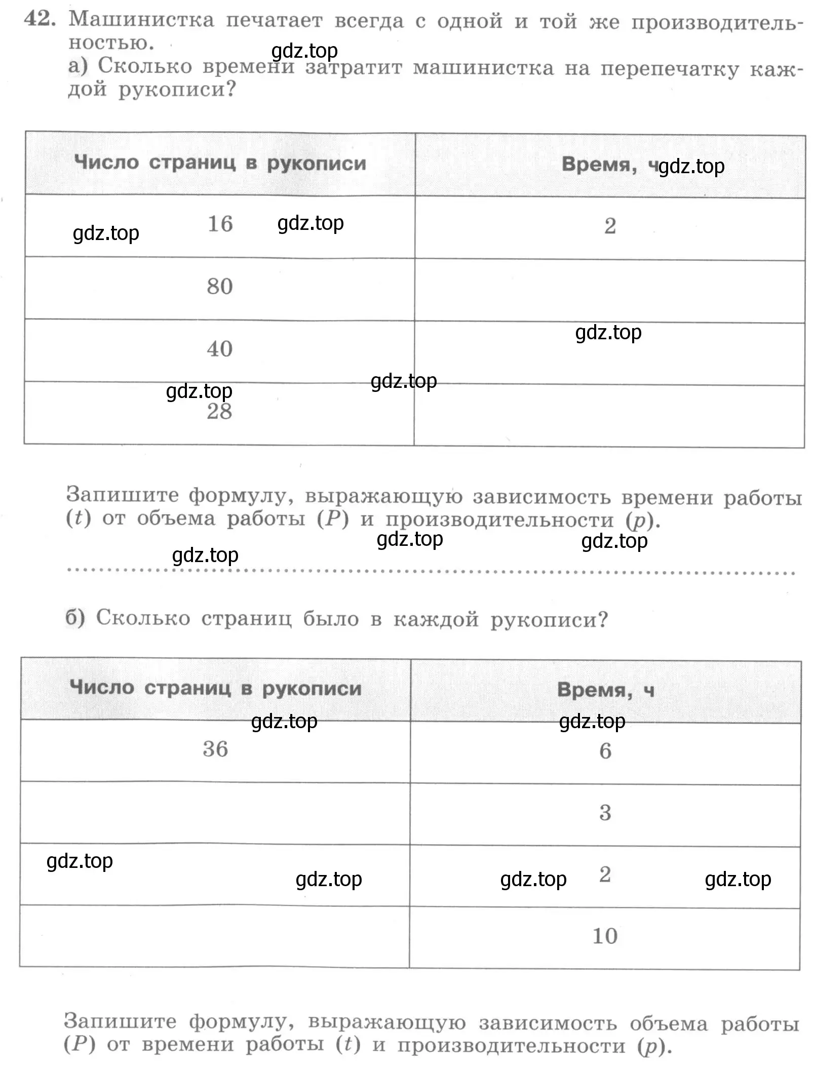 Условие номер 42 (страница 20) гдз по алгебре 7 класс Минаева, Рослова, рабочая тетрадь