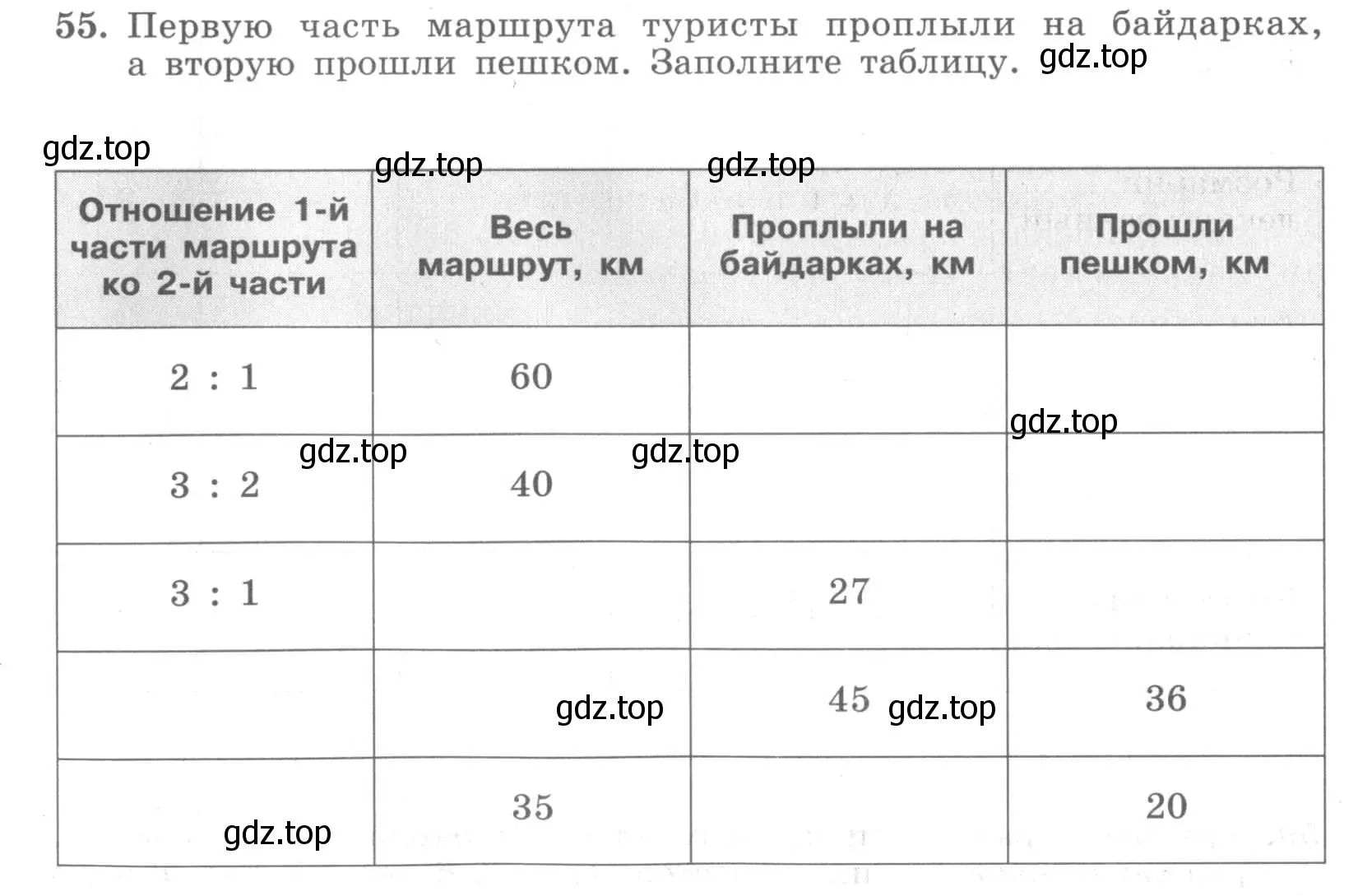 Условие номер 55 (страница 26) гдз по алгебре 7 класс Минаева, Рослова, рабочая тетрадь