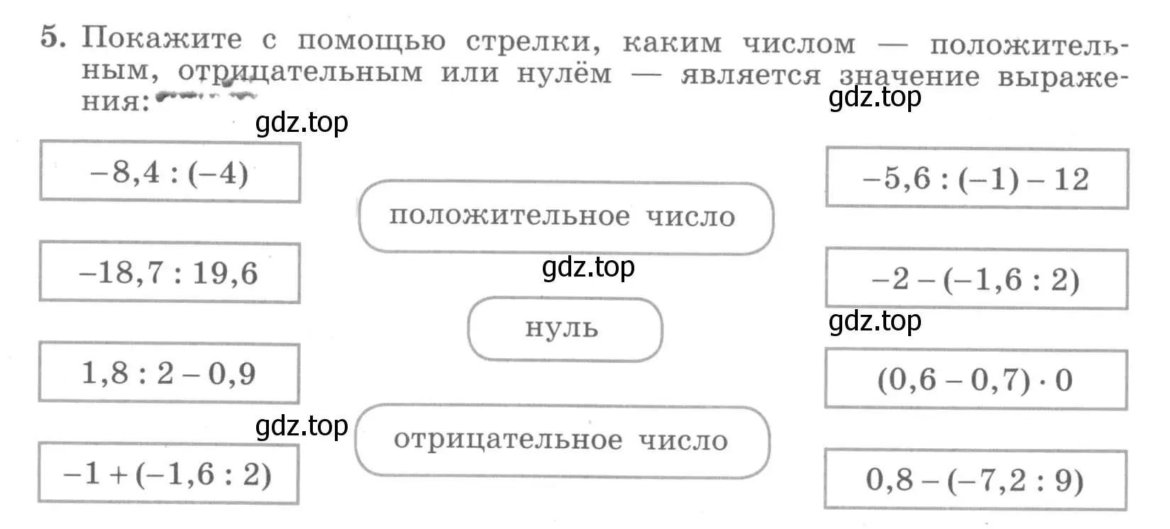 Условие номер 5 (страница 6) гдз по алгебре 7 класс Миндюк, Шлыкова, рабочая тетрадь 1 часть