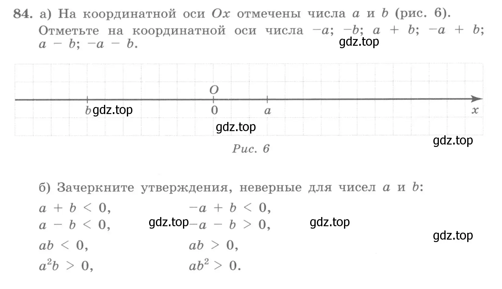 Условие номер 84 (страница 35) гдз по алгебре 7 класс Потапов, Шевкин, рабочая тетрадь 1 часть