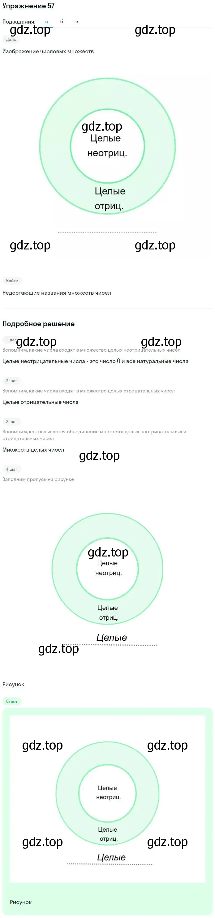 Решение номер 57 (страница 26) гдз по алгебре 7 класс Потапов, Шевкин, рабочая тетрадь 1 часть