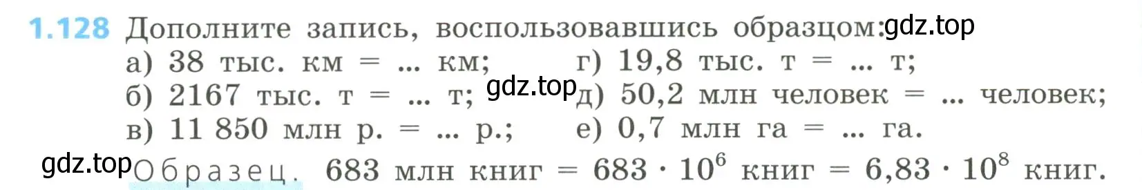 Условие номер 1.128 (страница 40) гдз по алгебре 8 класс Дорофеев, Суворова, учебник