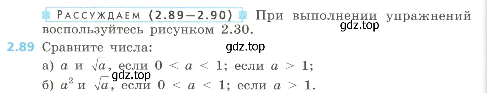 Условие номер 2.89 (страница 88) гдз по алгебре 8 класс Дорофеев, Суворова, учебник