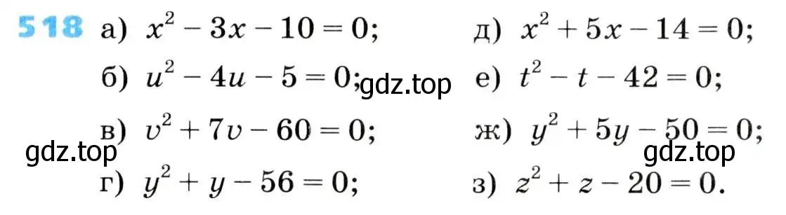 Условие номер 518 (страница 150) гдз по алгебре 8 класс Дорофеев, Суворова, учебник