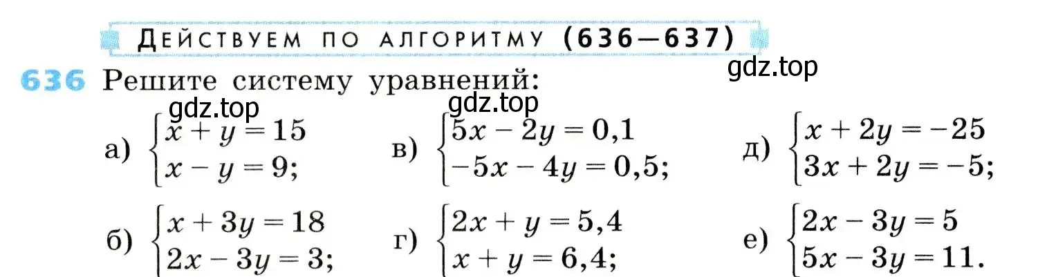 Условие номер 636 (страница 195) гдз по алгебре 8 класс Дорофеев, Суворова, учебник