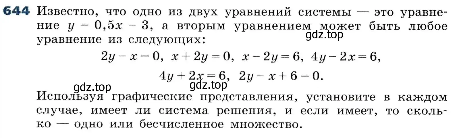 Условие номер 644 (страница 196) гдз по алгебре 8 класс Дорофеев, Суворова, учебник