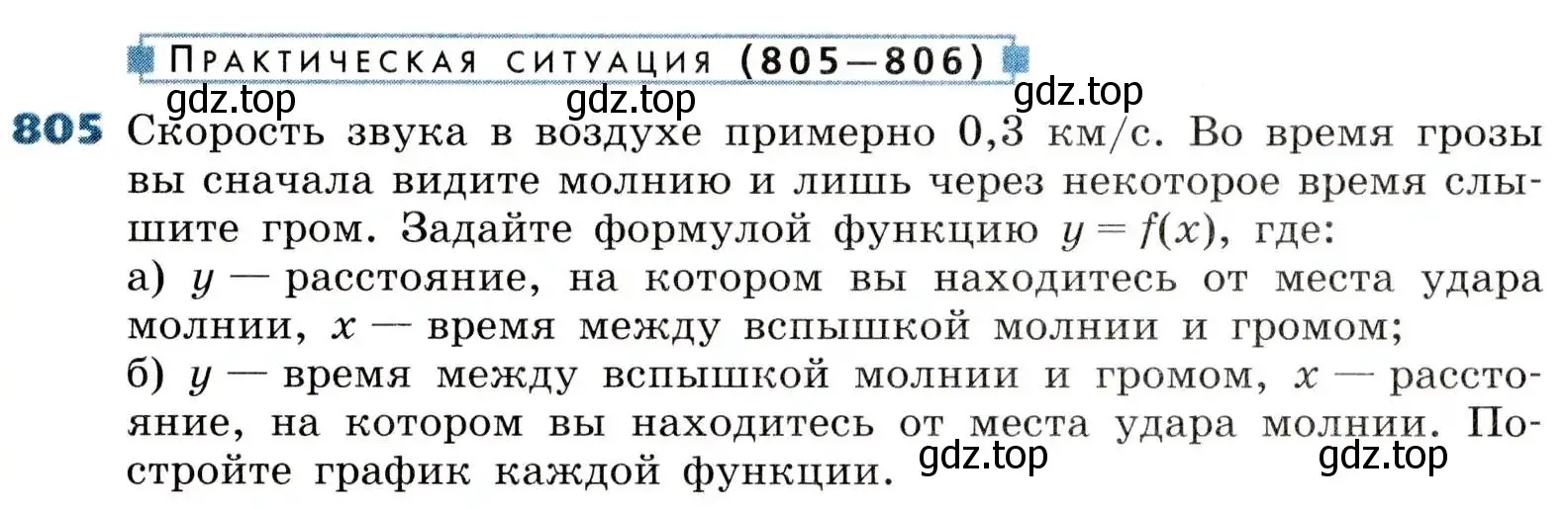 Условие номер 805 (страница 262) гдз по алгебре 8 класс Дорофеев, Суворова, учебник