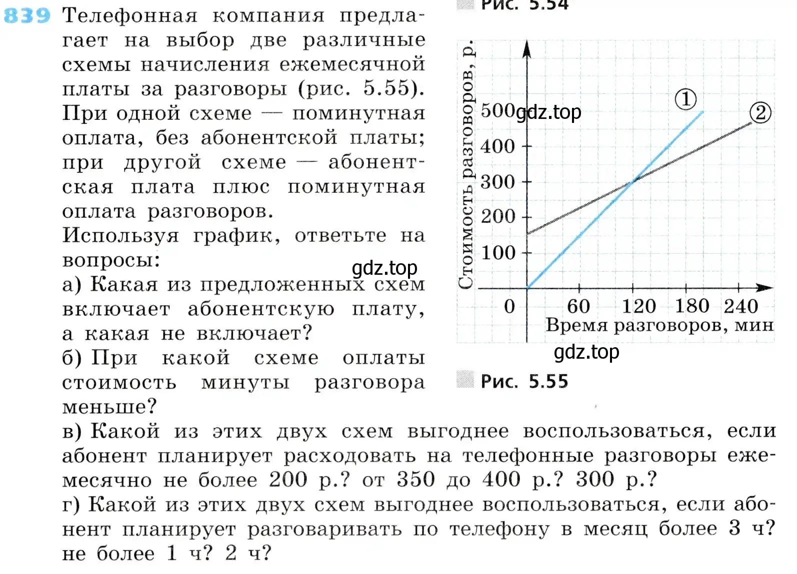 Условие номер 839 (страница 273) гдз по алгебре 8 класс Дорофеев, Суворова, учебник