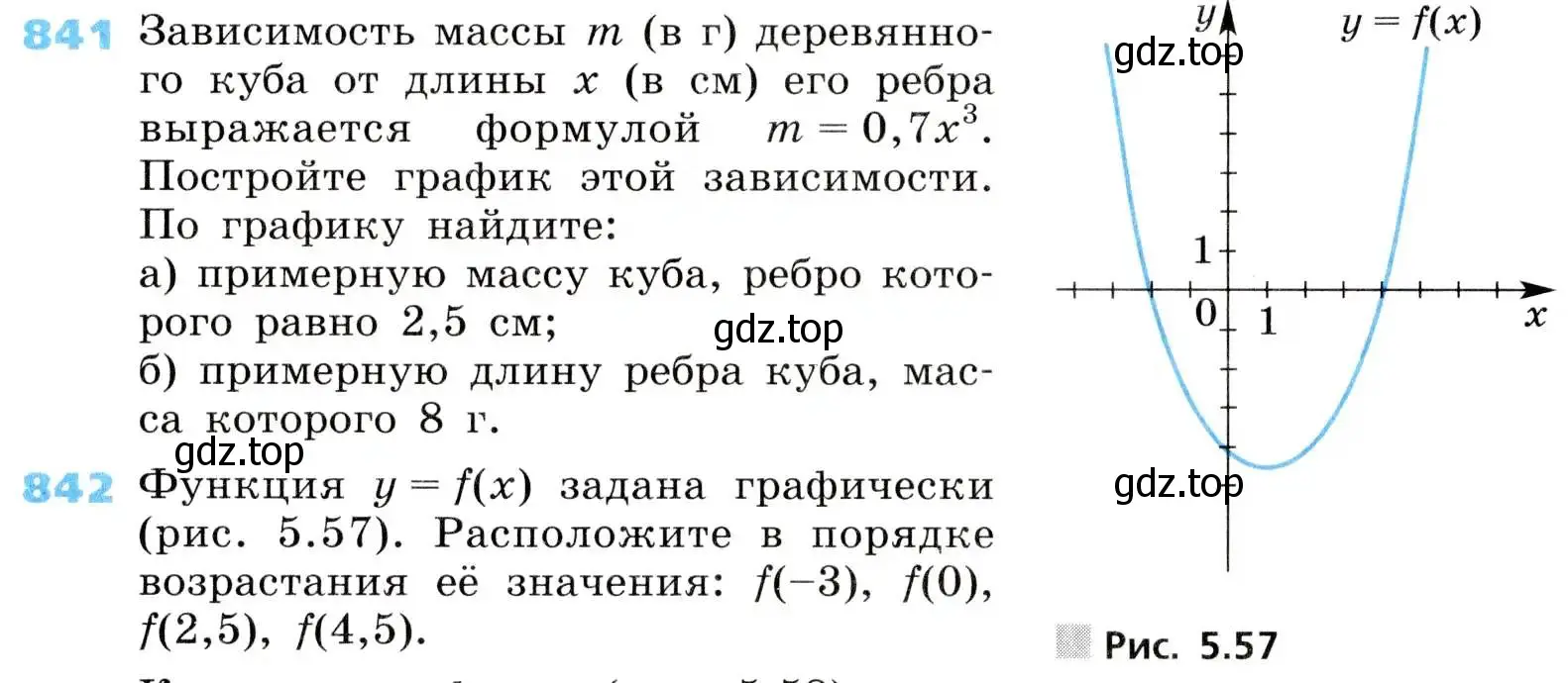 Условие номер 842 (страница 274) гдз по алгебре 8 класс Дорофеев, Суворова, учебник