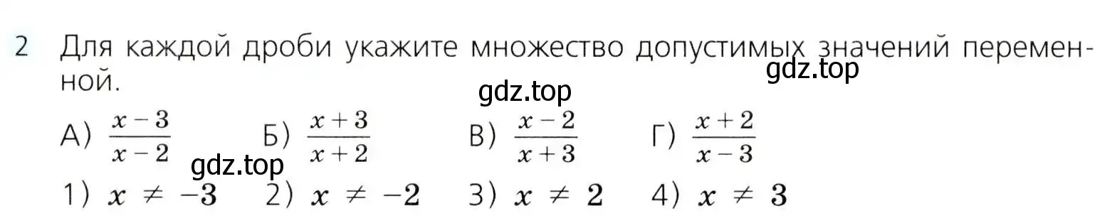 Условие номер 2 (страница 62) гдз по алгебре 8 класс Дорофеев, Суворова, учебник